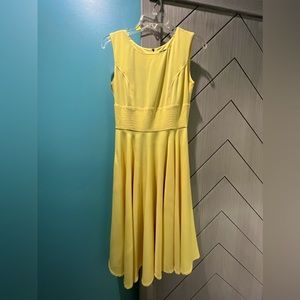 BGL Lemon Yellow sleeveless beautiful dress